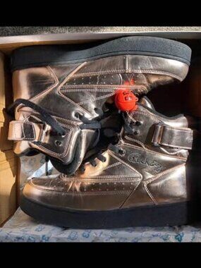 Rose Gold Patrick Ewing Orion Shoes